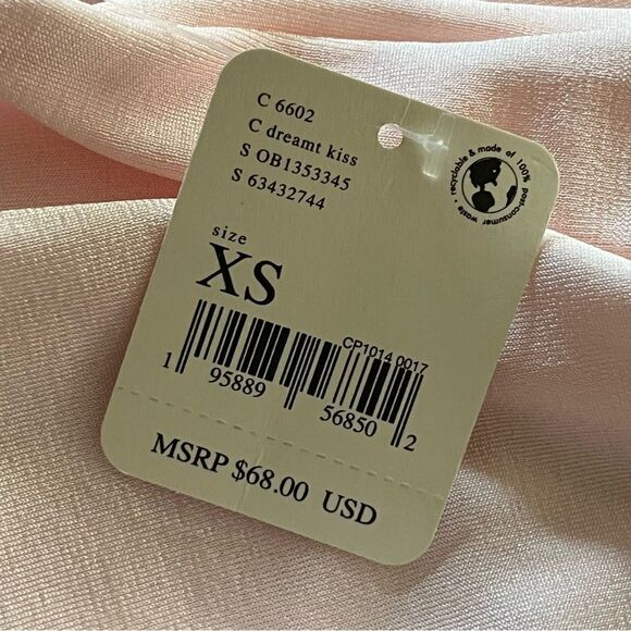 Free People Movement Kaya Bodysuit Size XS Ballet Pink Long Sleeve Keyhole Front - Picture 8 of 10